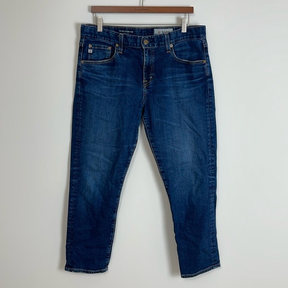 AG Adriano Goldschmied ex-boyfriend slouchy slim Blue Straight Jeans size 31 - Picture 1 of 8